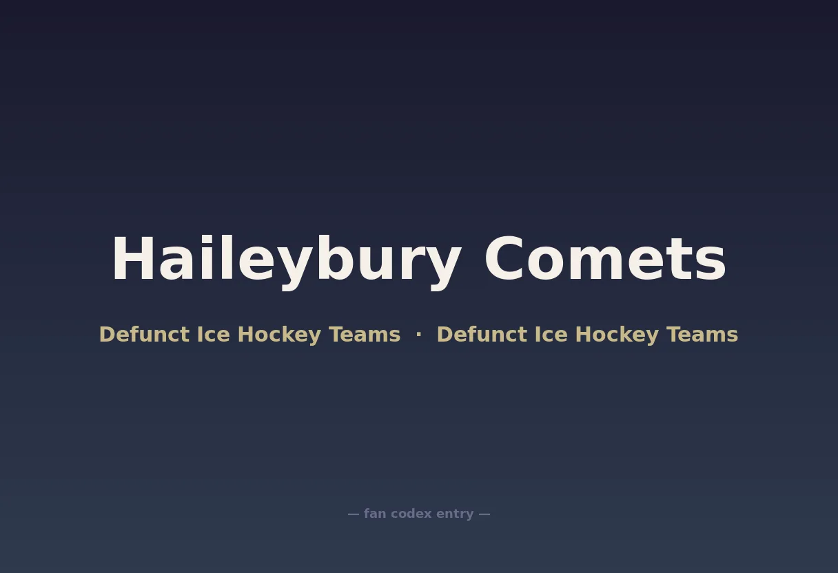 Haileybury Comets