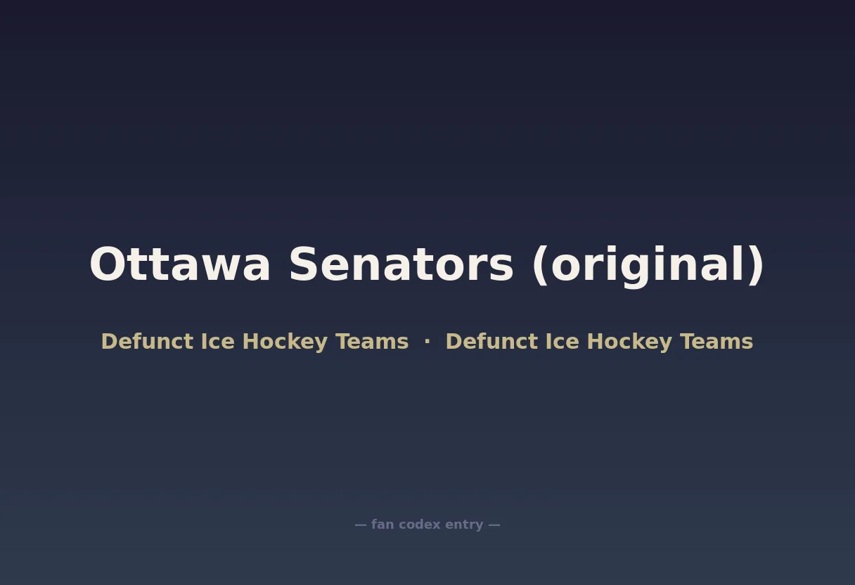 Ottawa Senators (original)