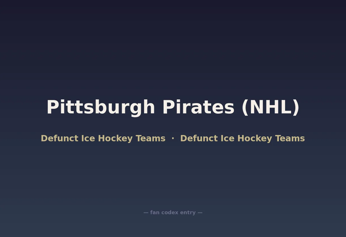 Pittsburgh Pirates (NHL)