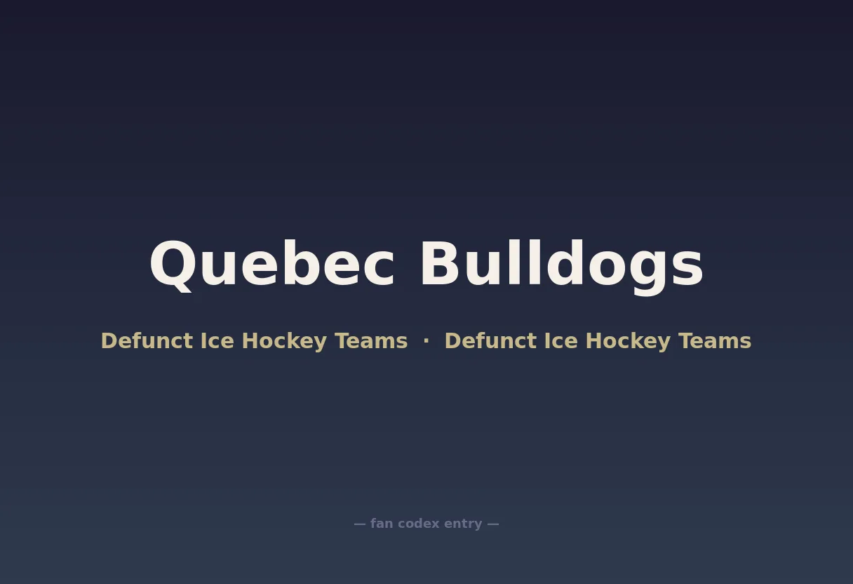 Quebec Bulldogs