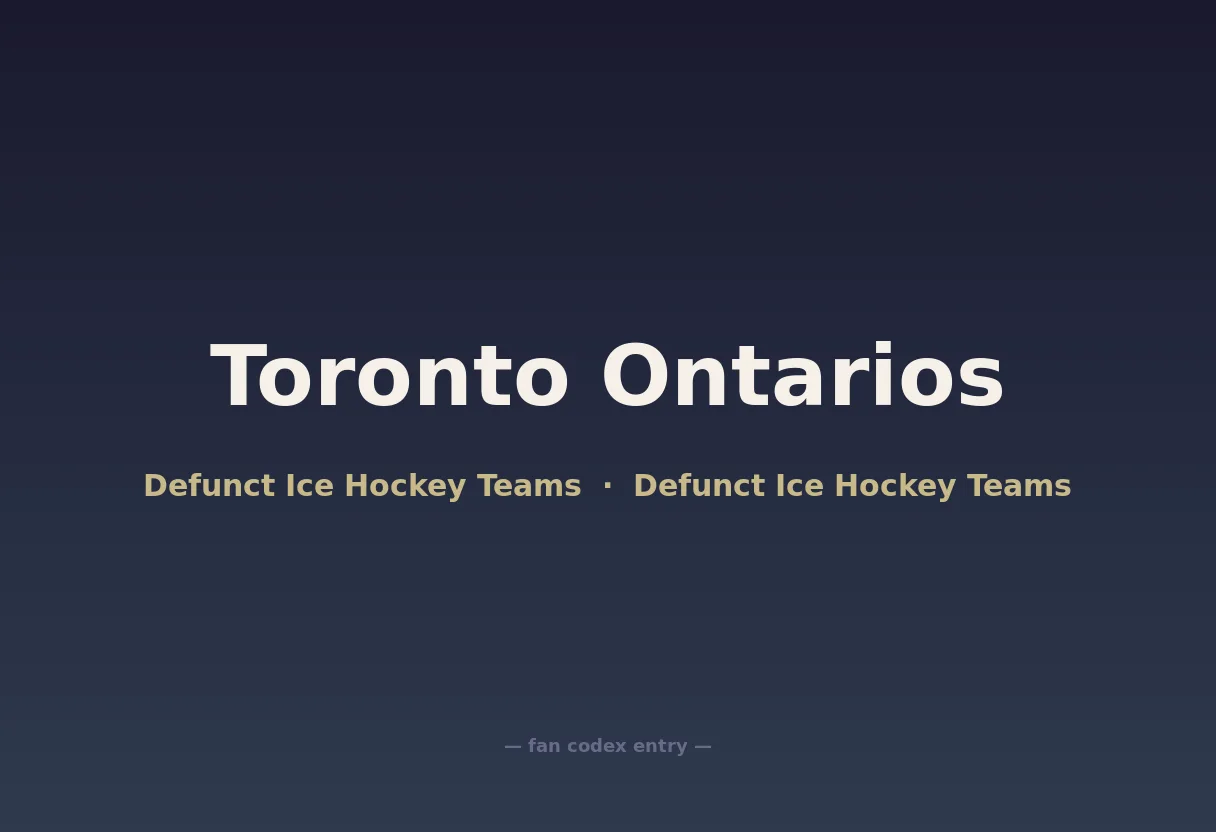 Toronto Ontarios