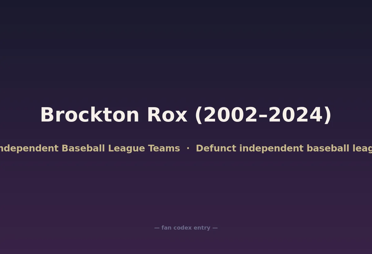 Brockton Rox (2002–2024)