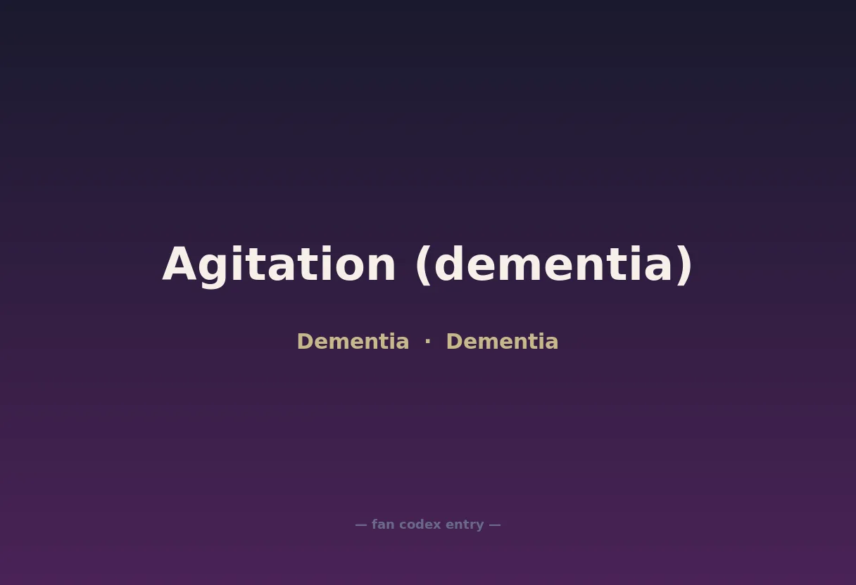 Agitation (dementia)