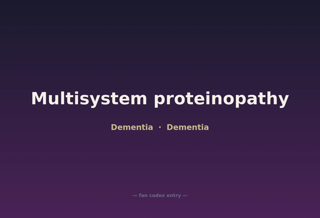 Multisystem proteinopathy