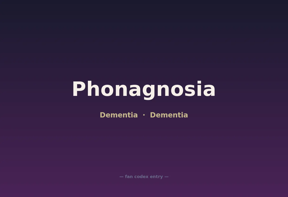 Phonagnosia