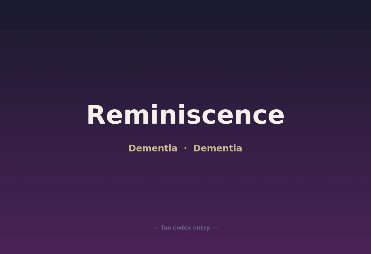 Reminiscence
