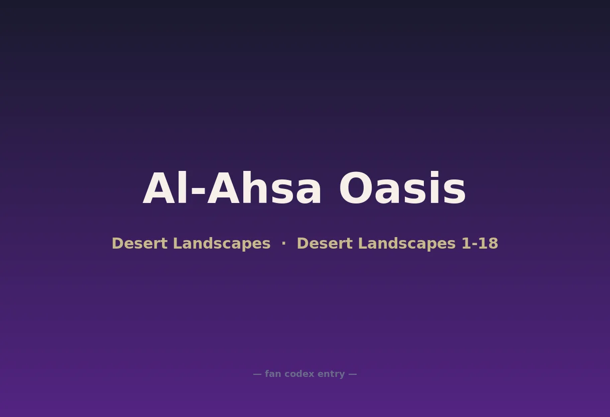 Al-Ahsa Oasis