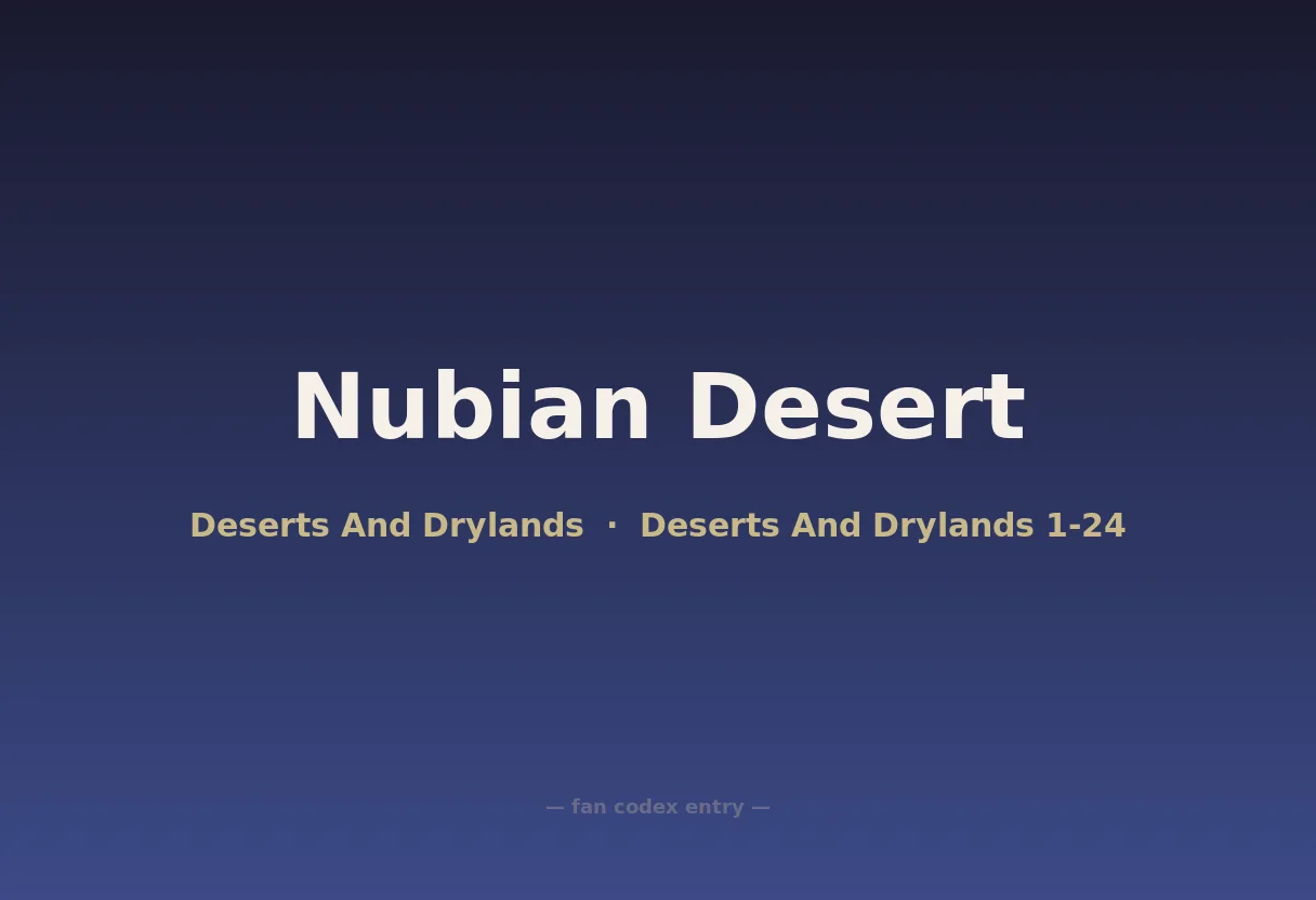 Nubian Desert