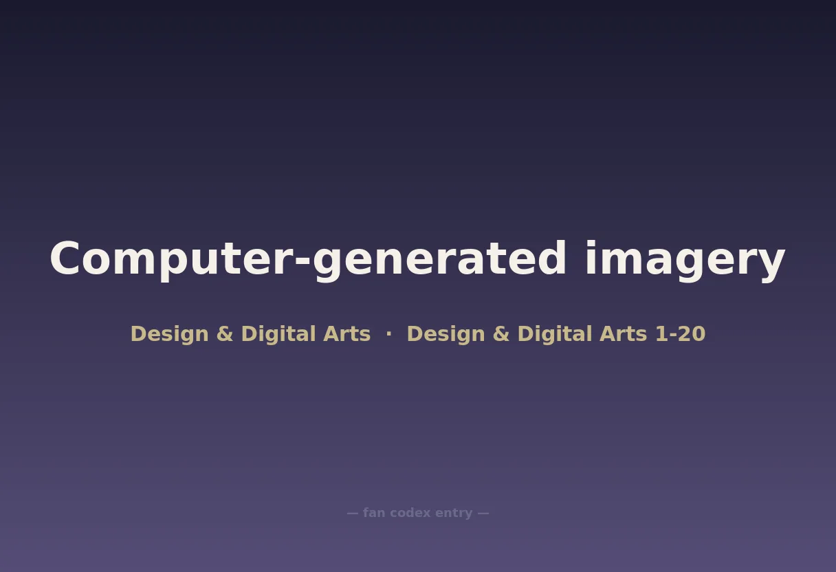 Computer-generated imagery