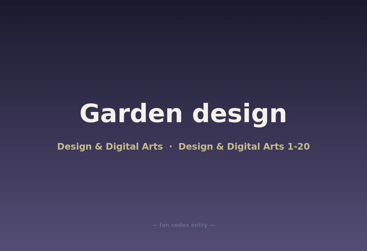 Garden design