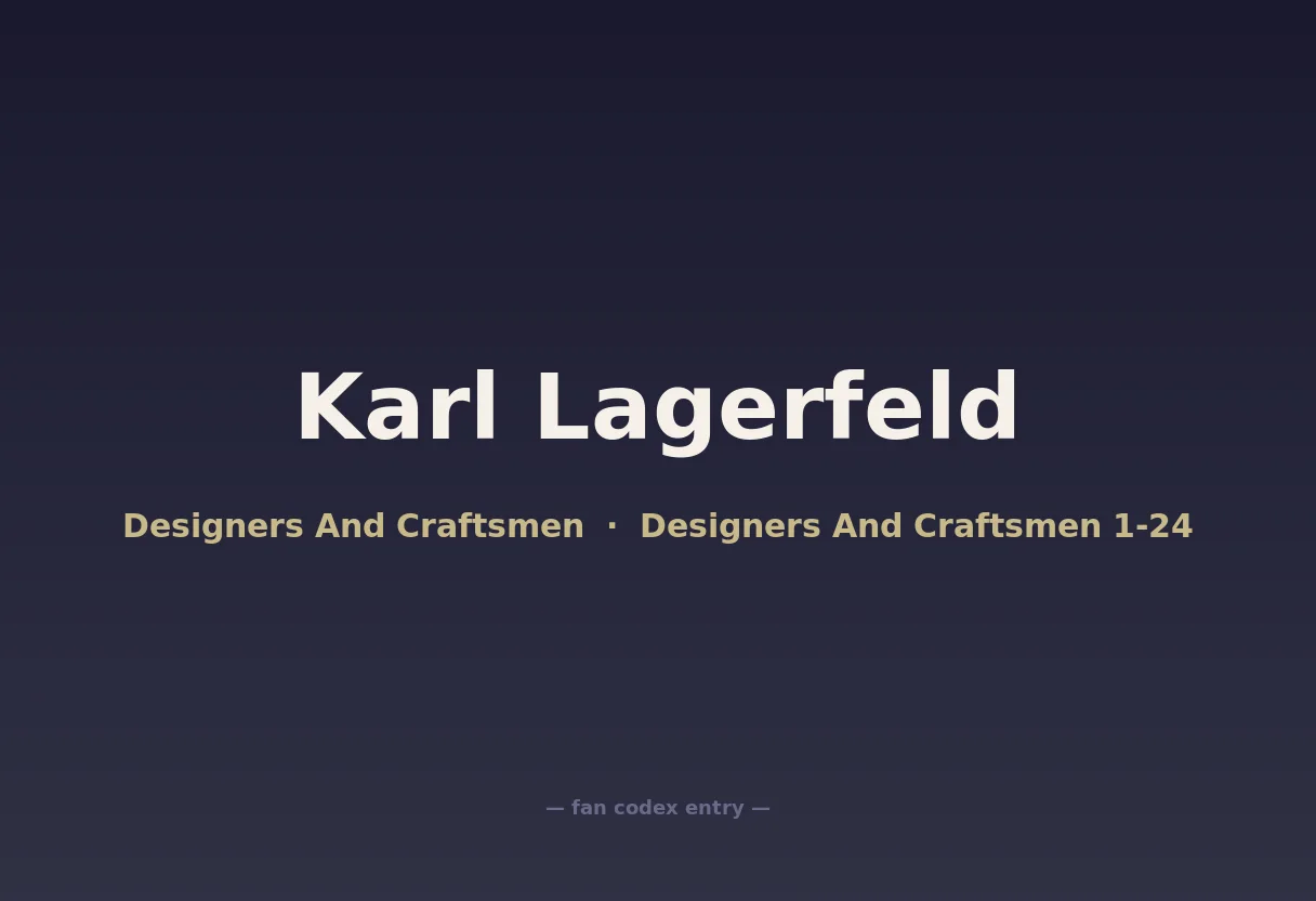 Karl Lagerfeld
