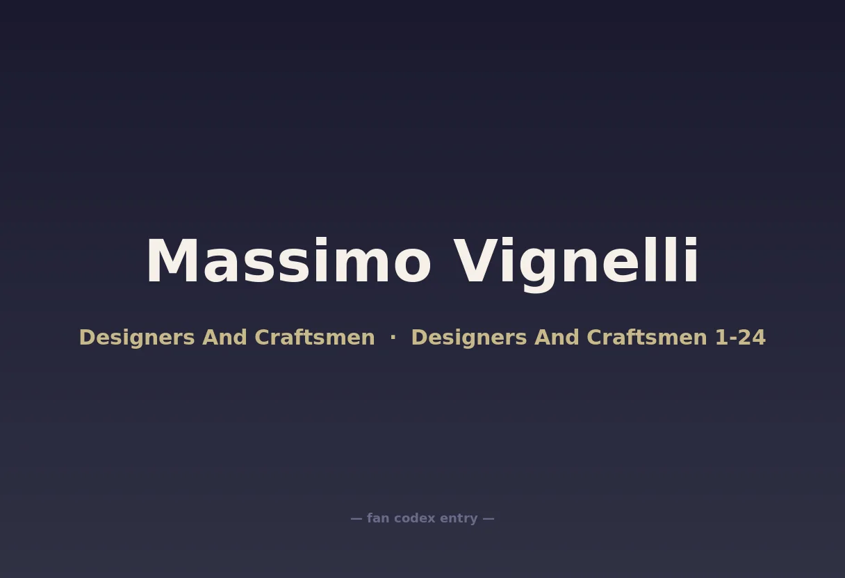 Massimo Vignelli