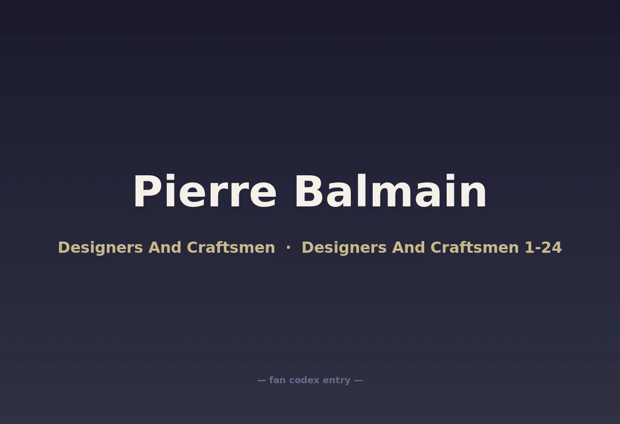 Pierre Balmain