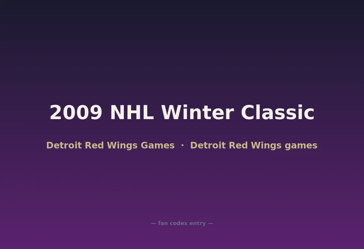 2009 NHL Winter Classic