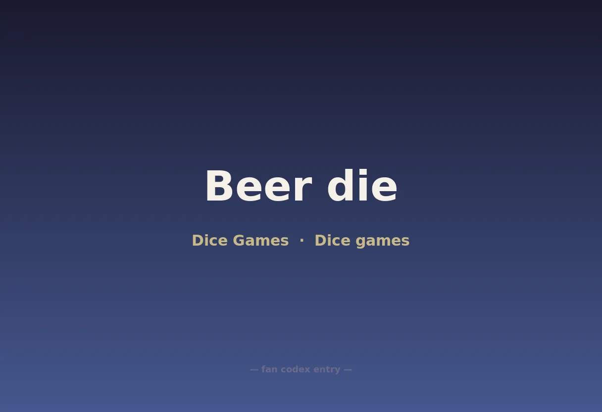 Beer die
