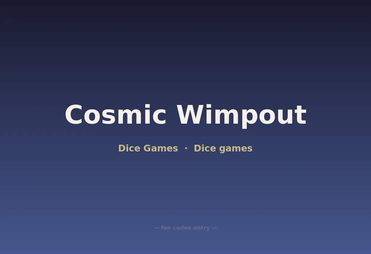 Cosmic Wimpout
