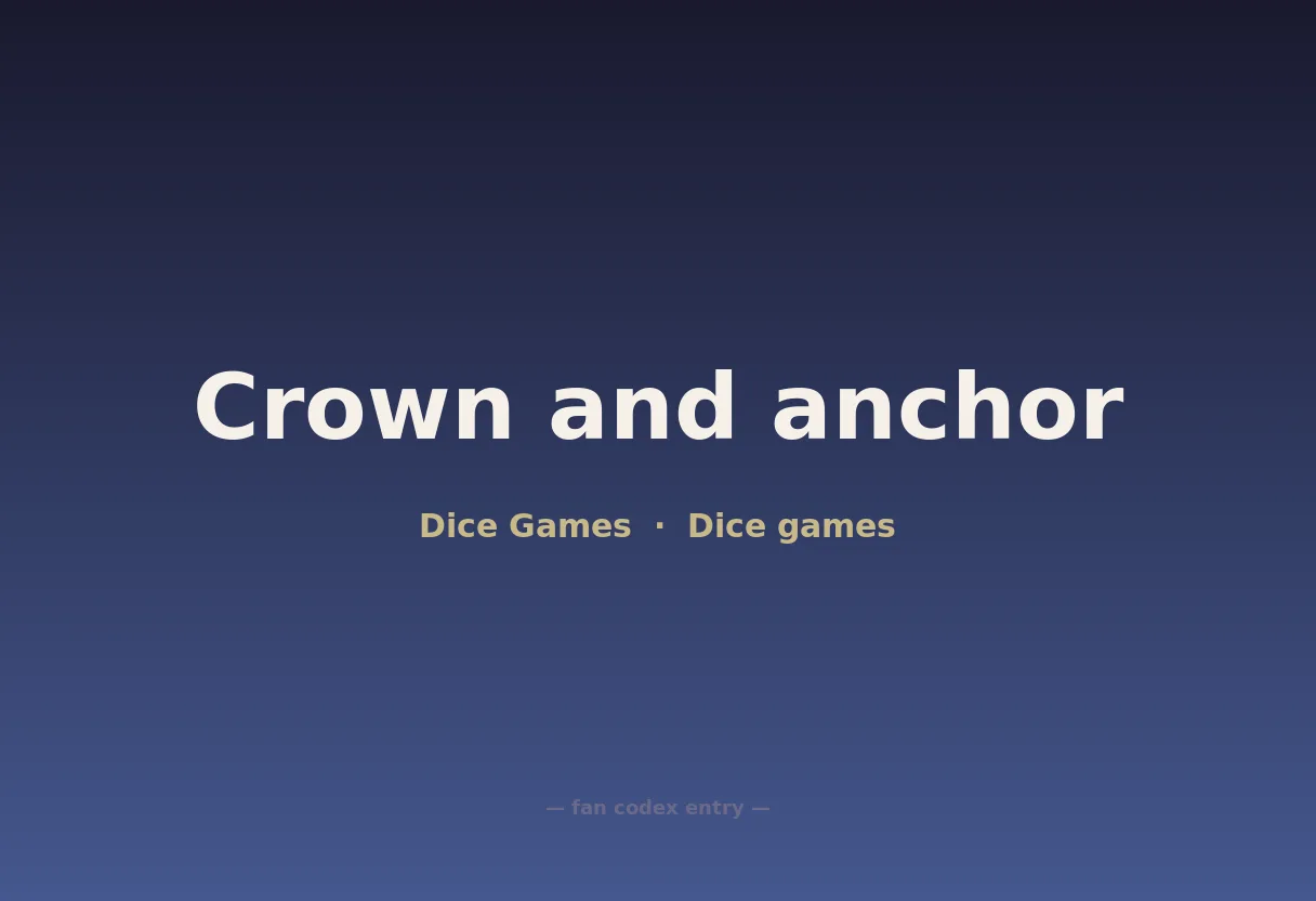 Crown and anchor