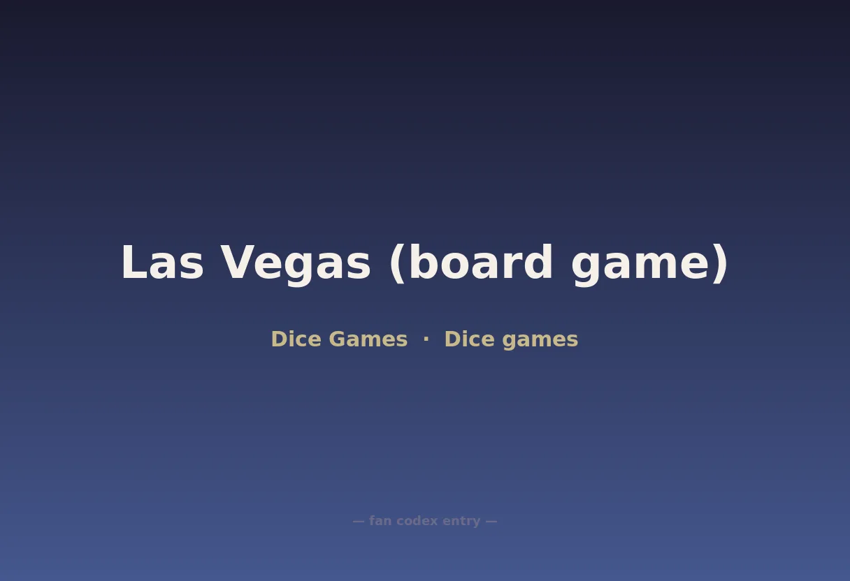 Las Vegas (board game)