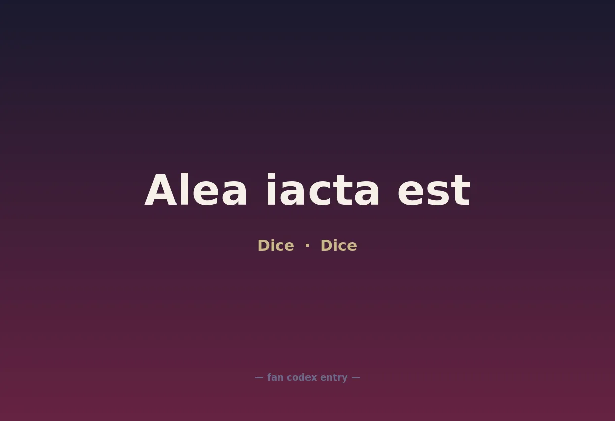 Alea iacta est