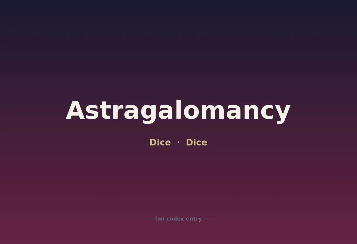 Astragalomancy
