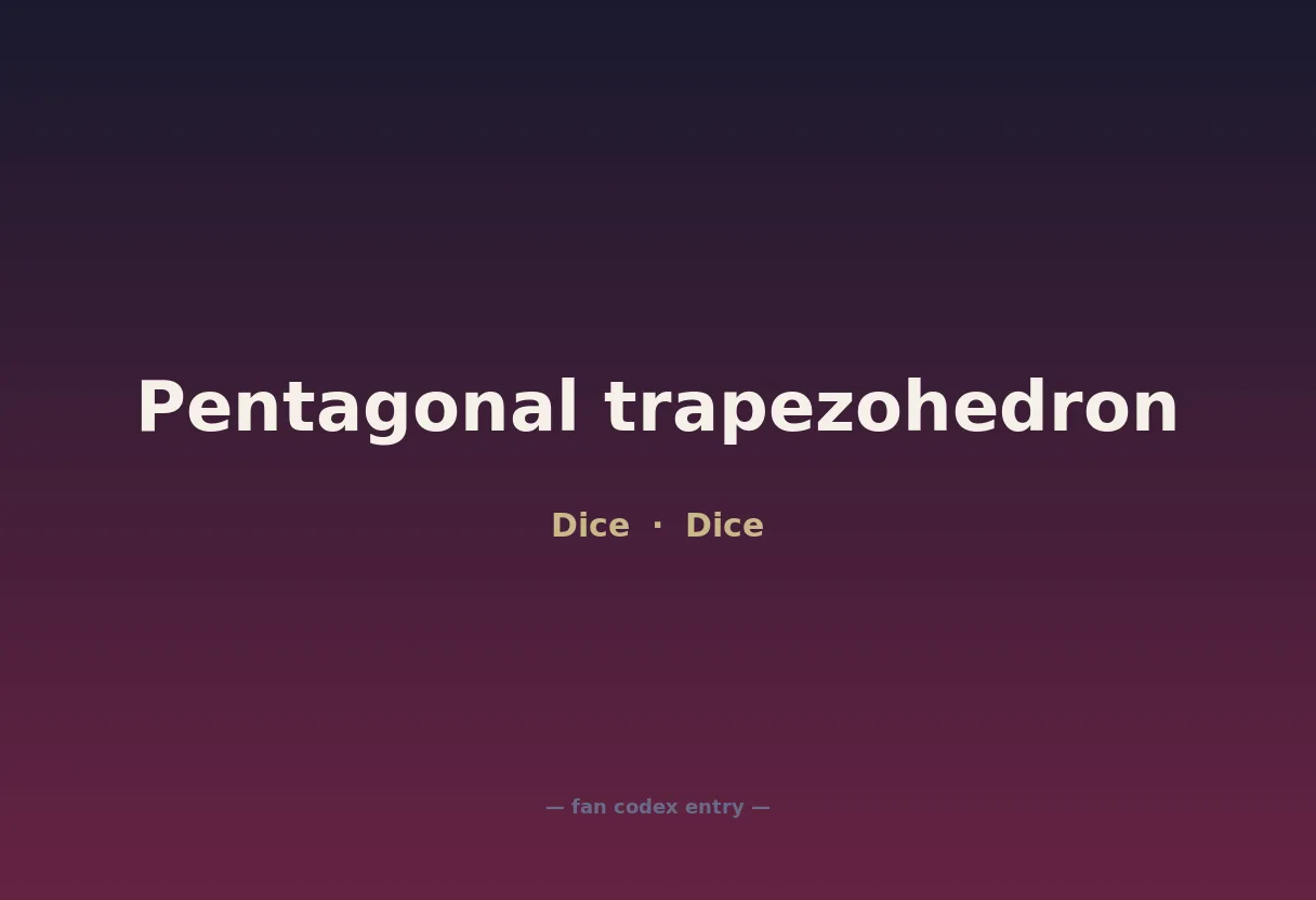 Pentagonal trapezohedron