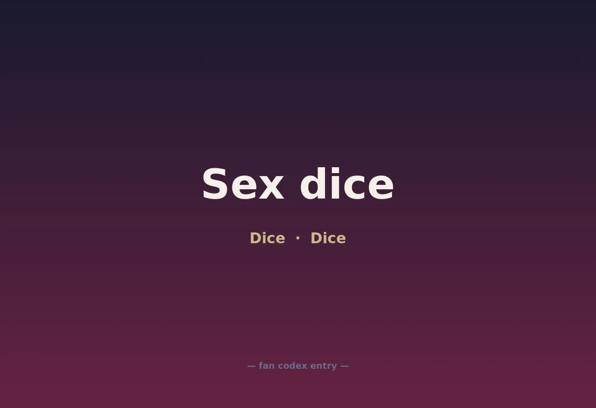 Sex dice