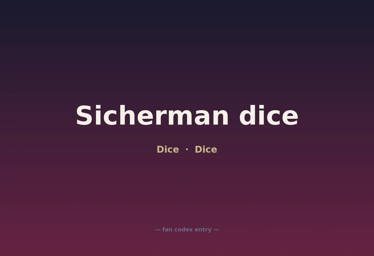 Sicherman dice