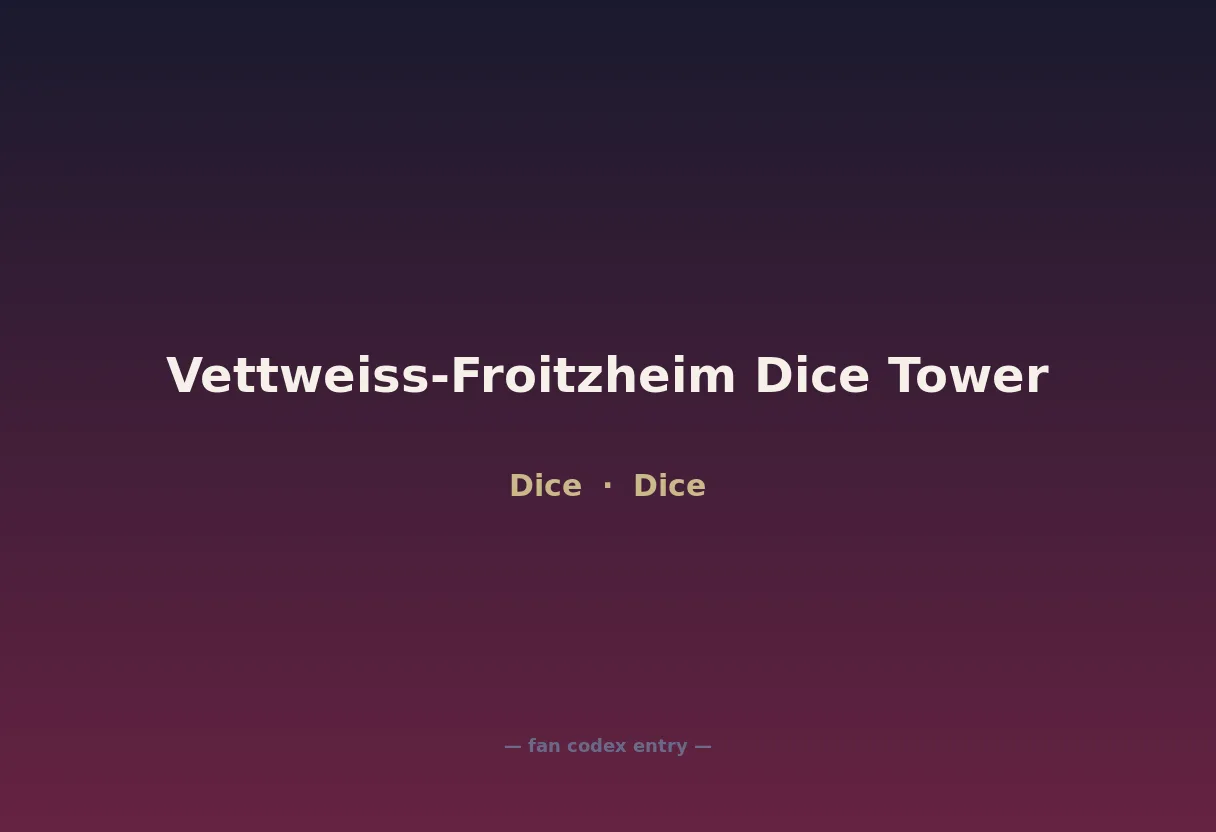 Vettweiss-Froitzheim Dice Tower