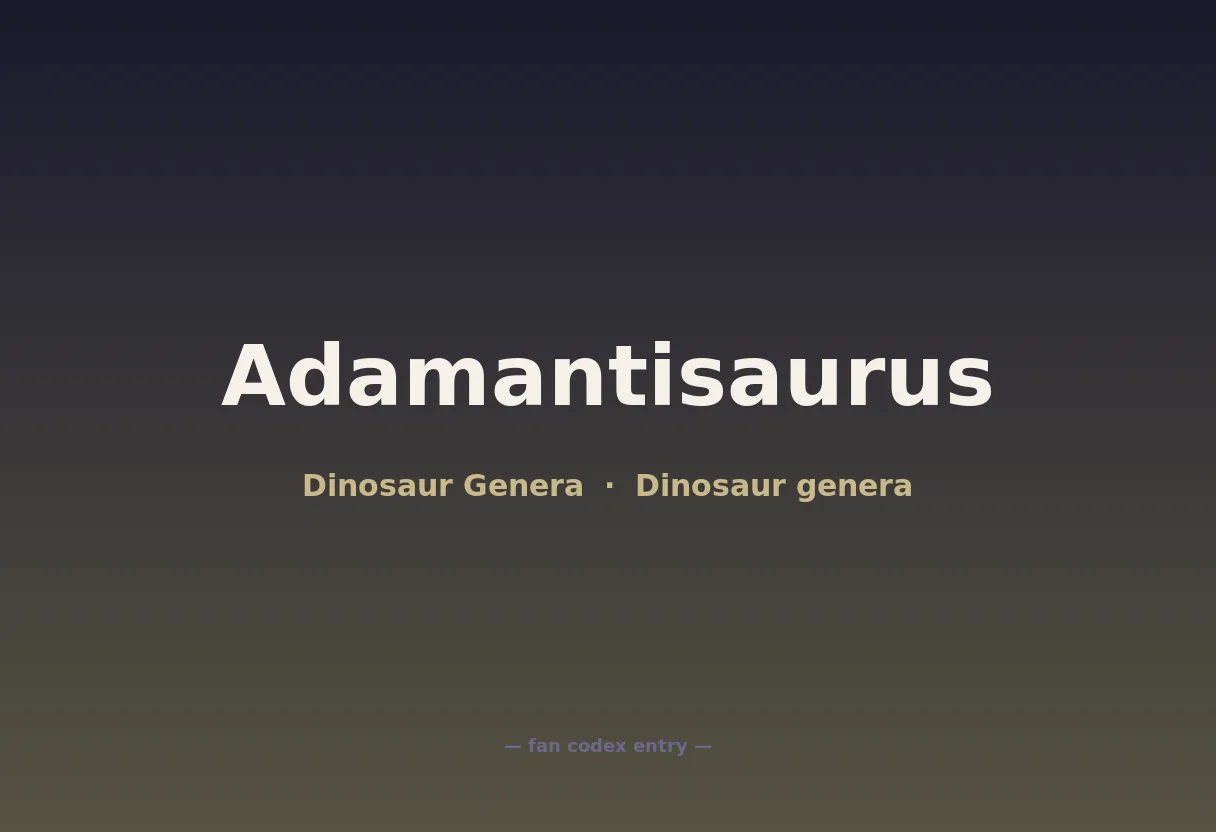 Adamantisaurus