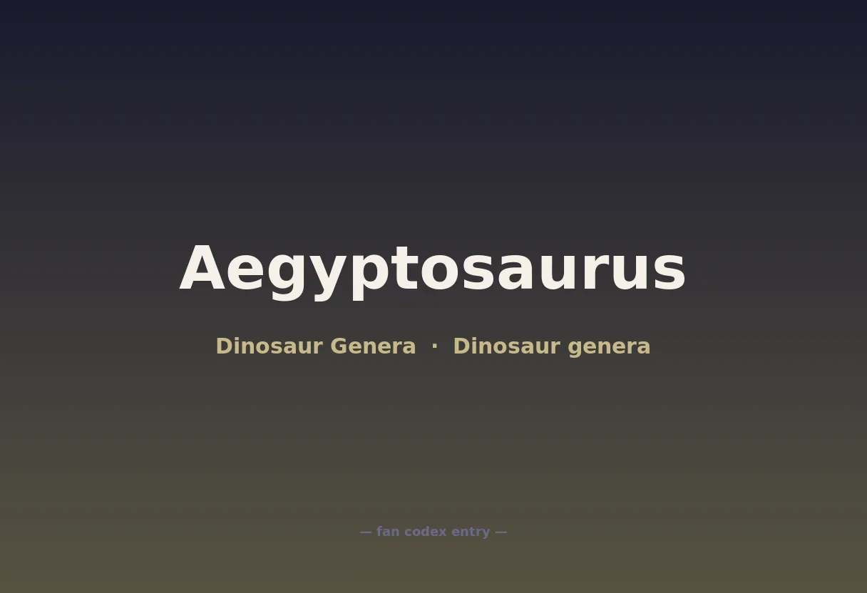 Aegyptosaurus