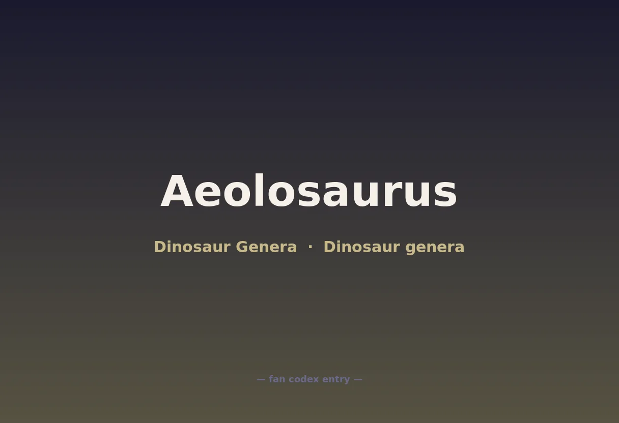 Aeolosaurus