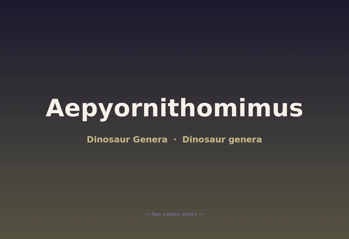 Aepyornithomimus