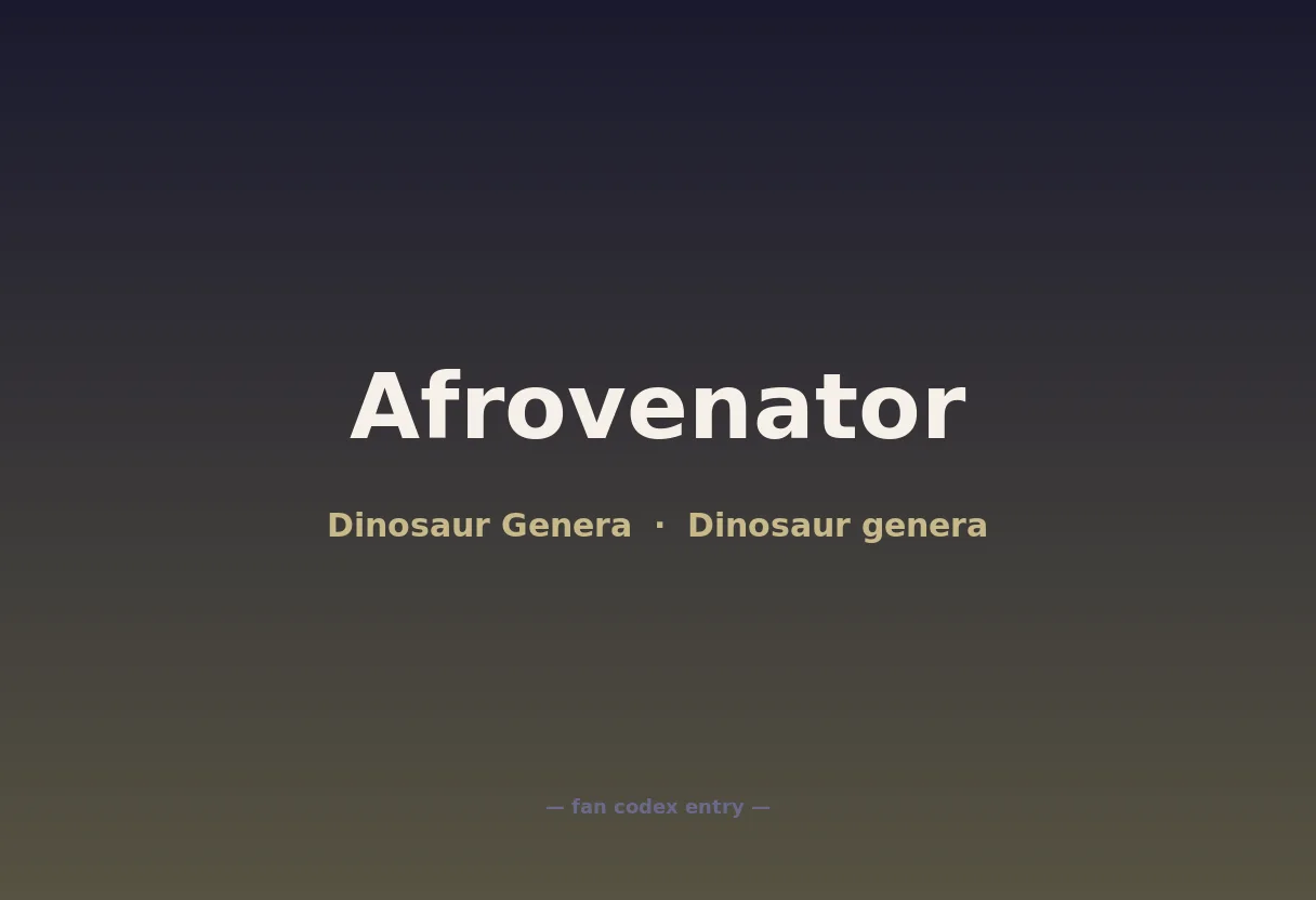 Afrovenator