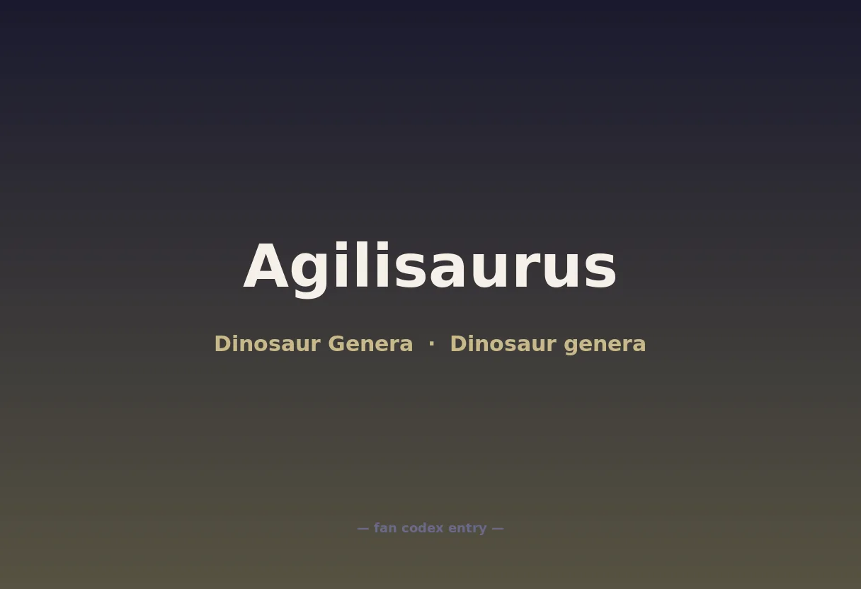 Agilisaurus