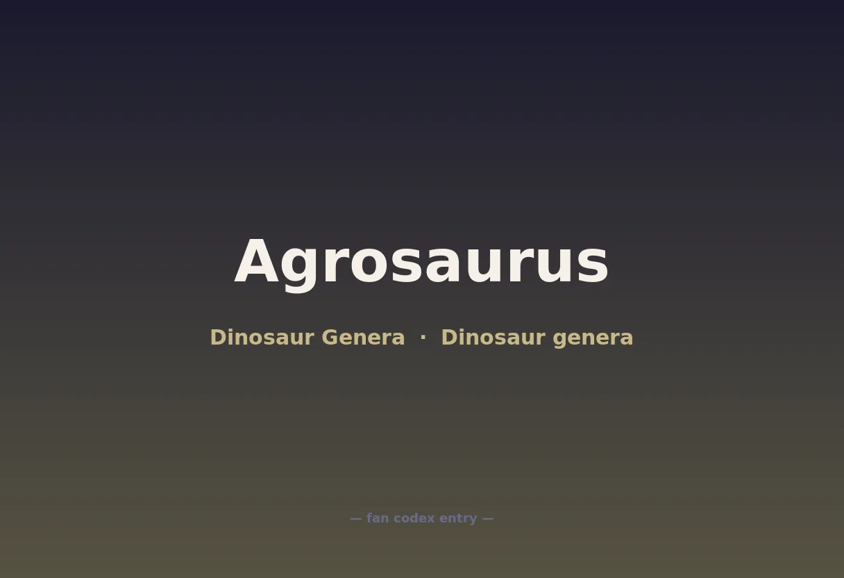 Agrosaurus