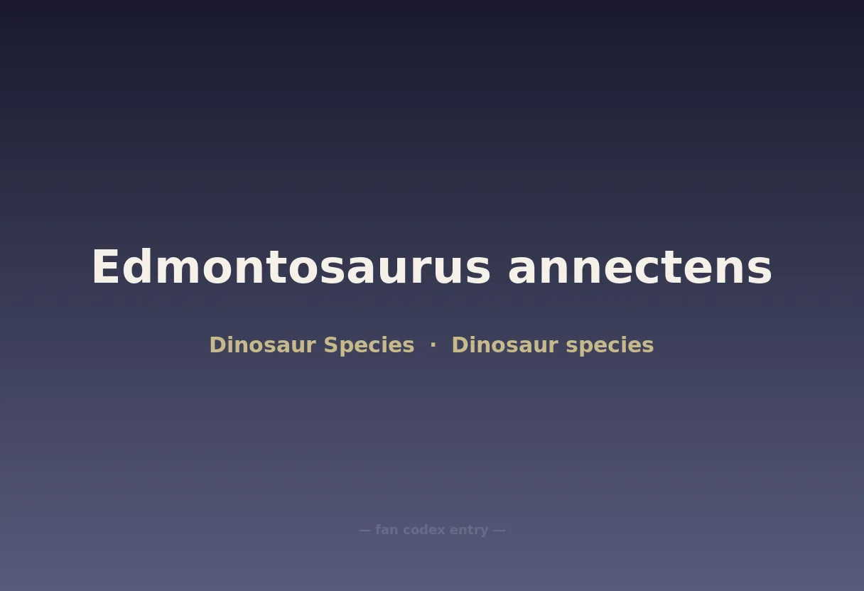 Edmontosaurus annectens