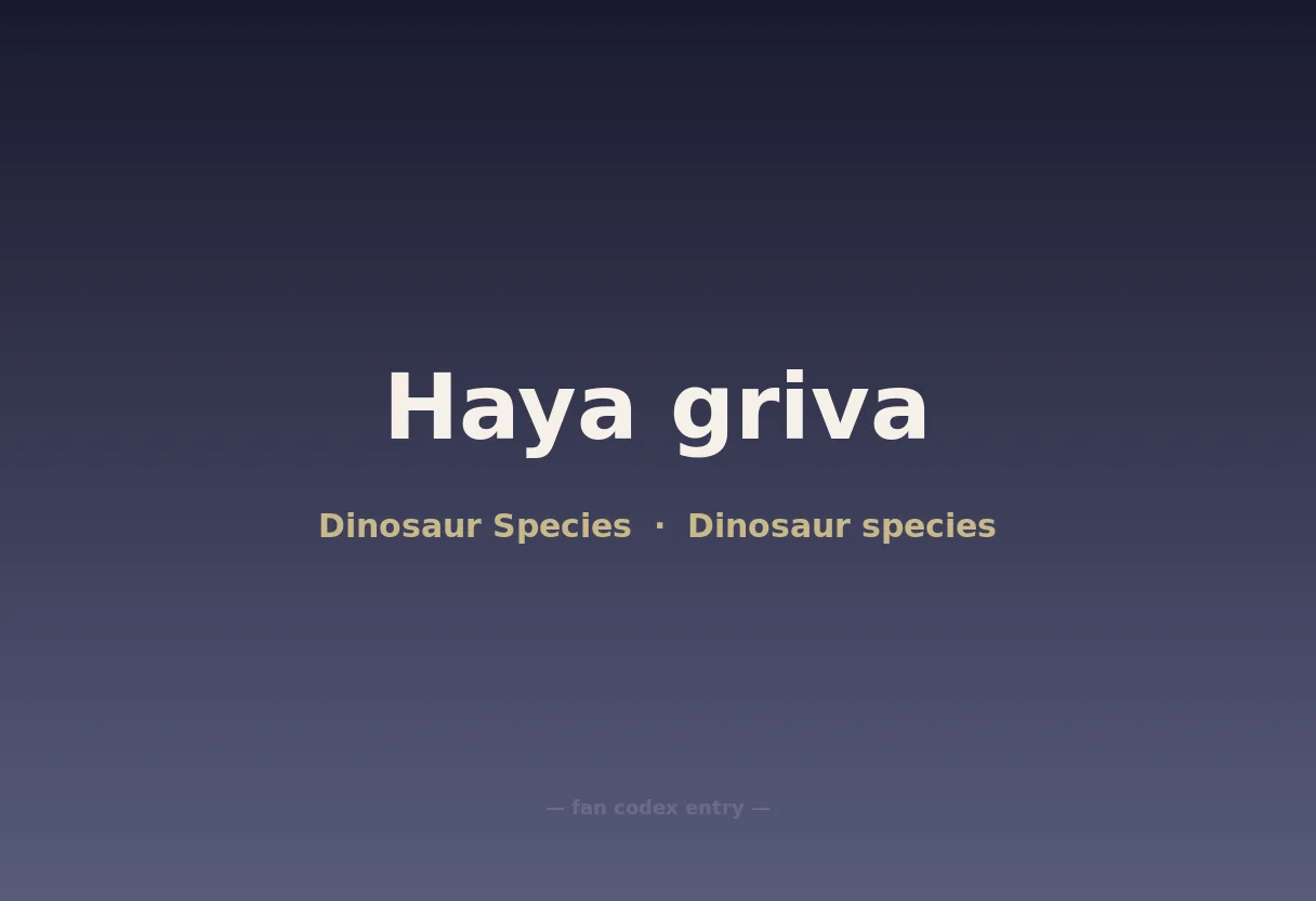 Haya griva
