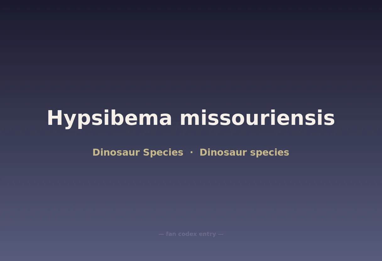 Hypsibema missouriensis