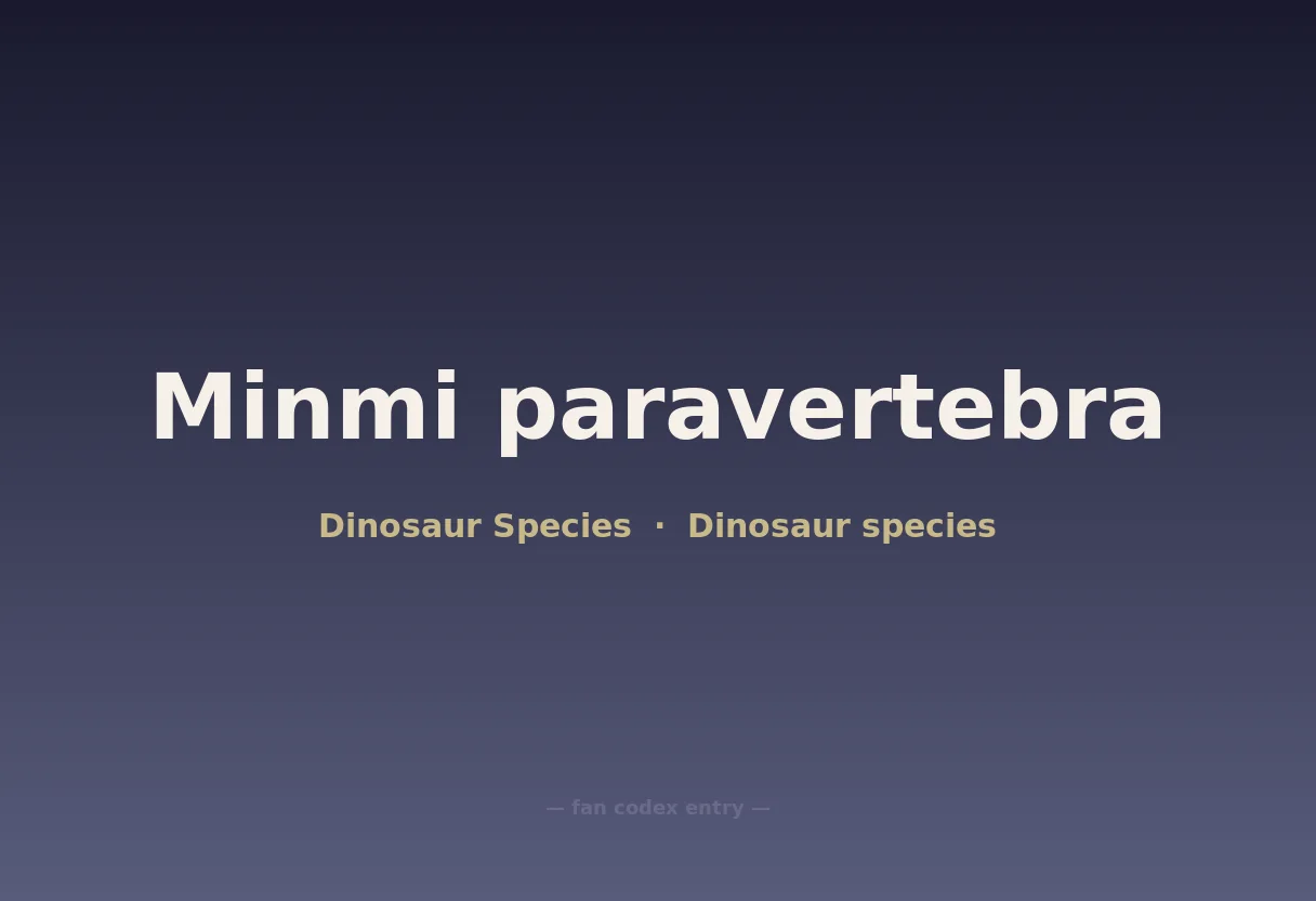 Minmi paravertebra