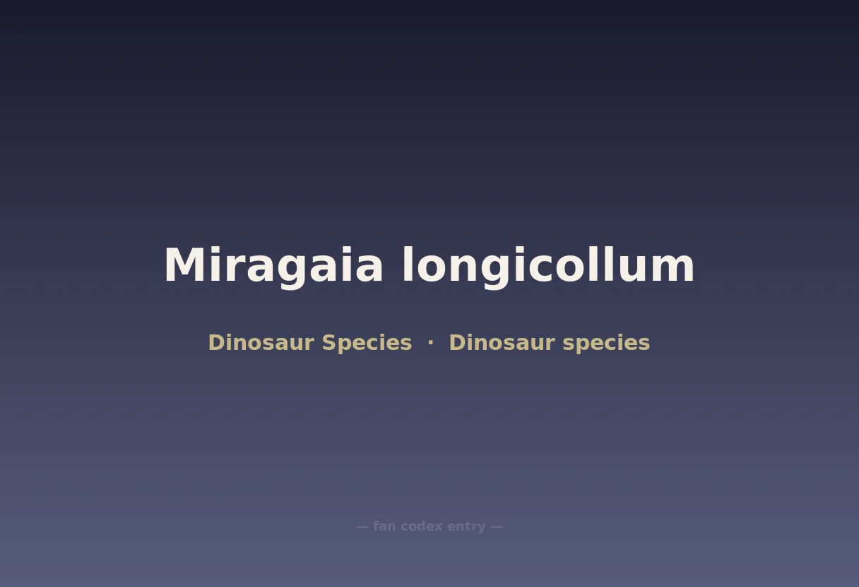 Miragaia longicollum