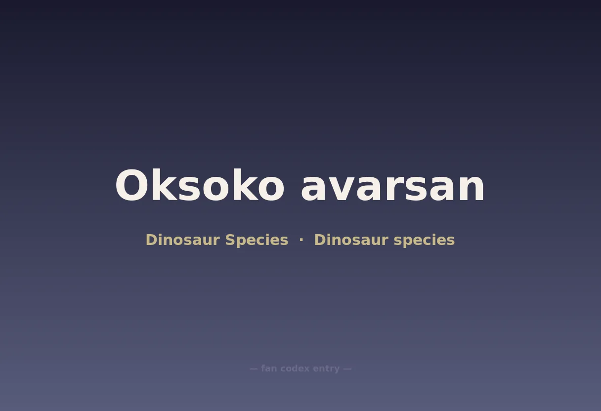 Oksoko avarsan