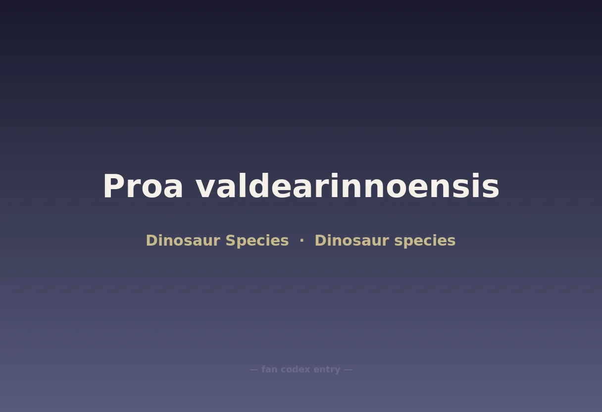 Proa valdearinnoensis