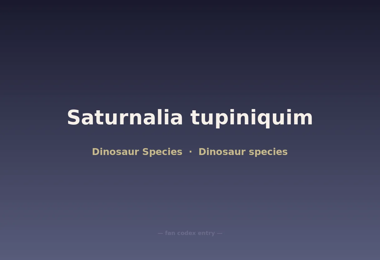 Saturnalia tupiniquim
