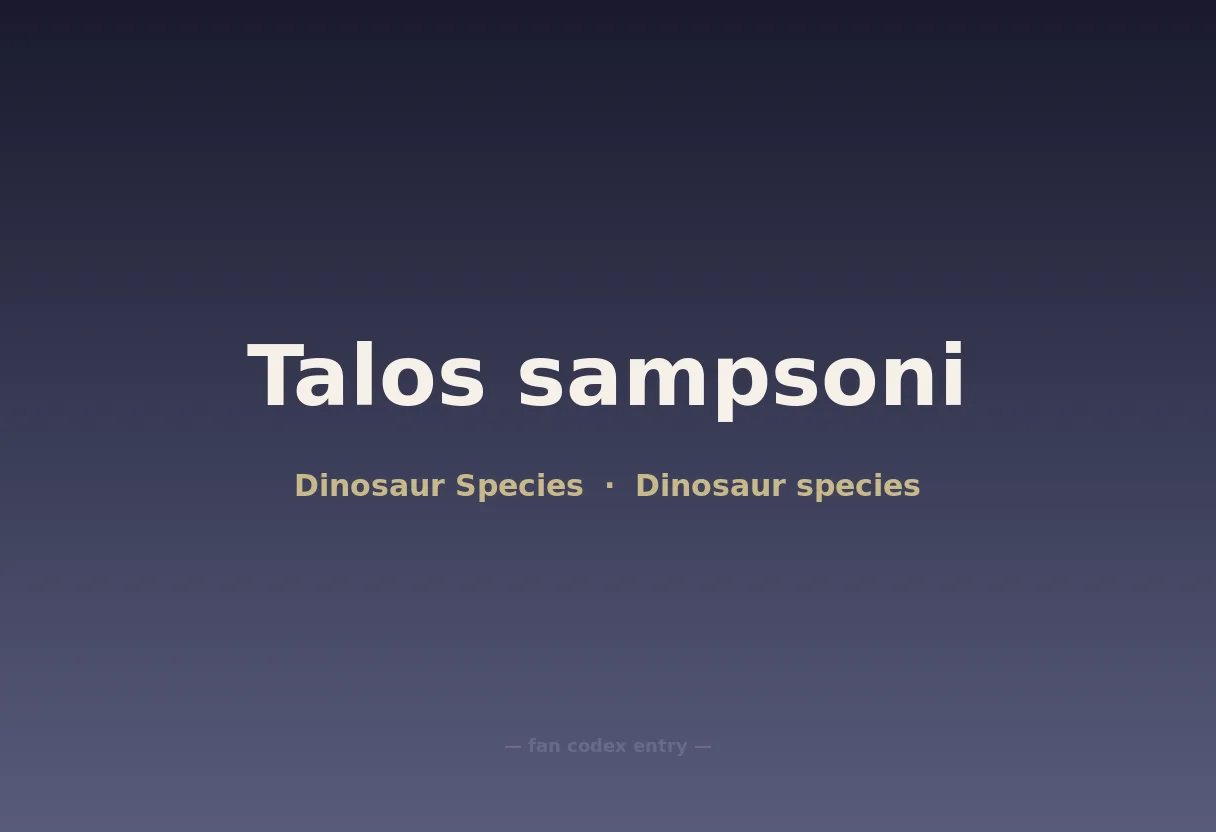 Talos sampsoni