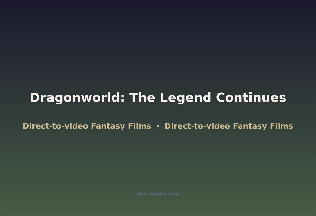 Dragonworld: The Legend Continues