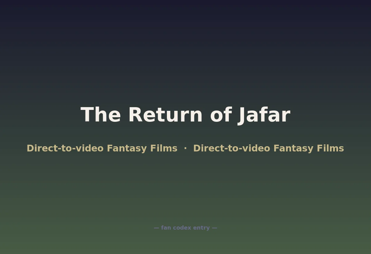 The Return of Jafar