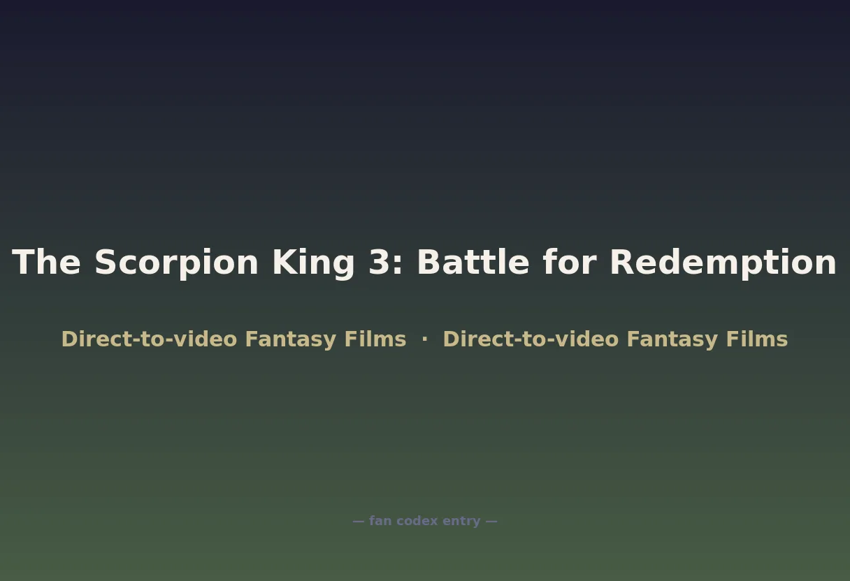 The Scorpion King 3: Battle for Redemption