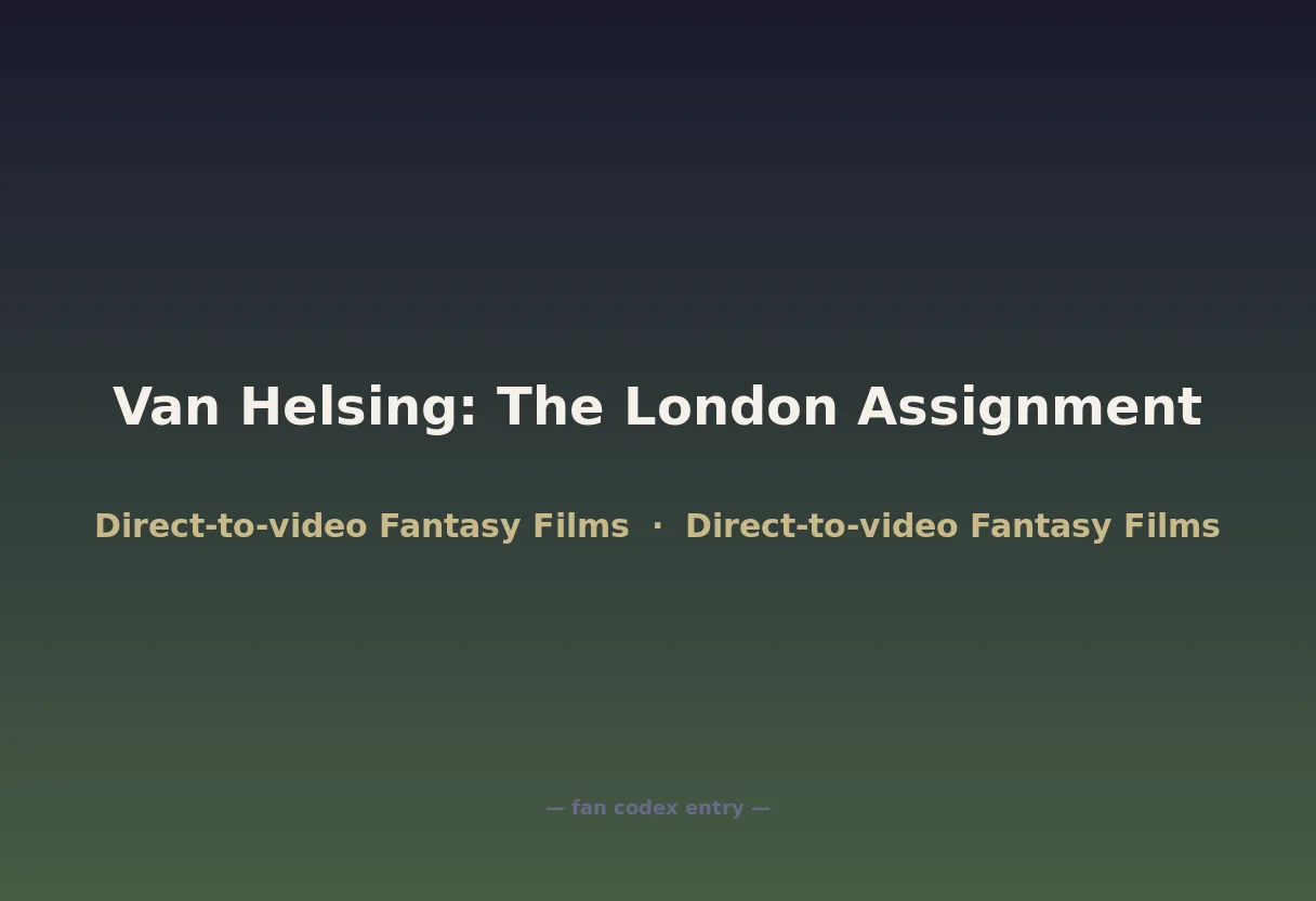 Van Helsing: The London Assignment
