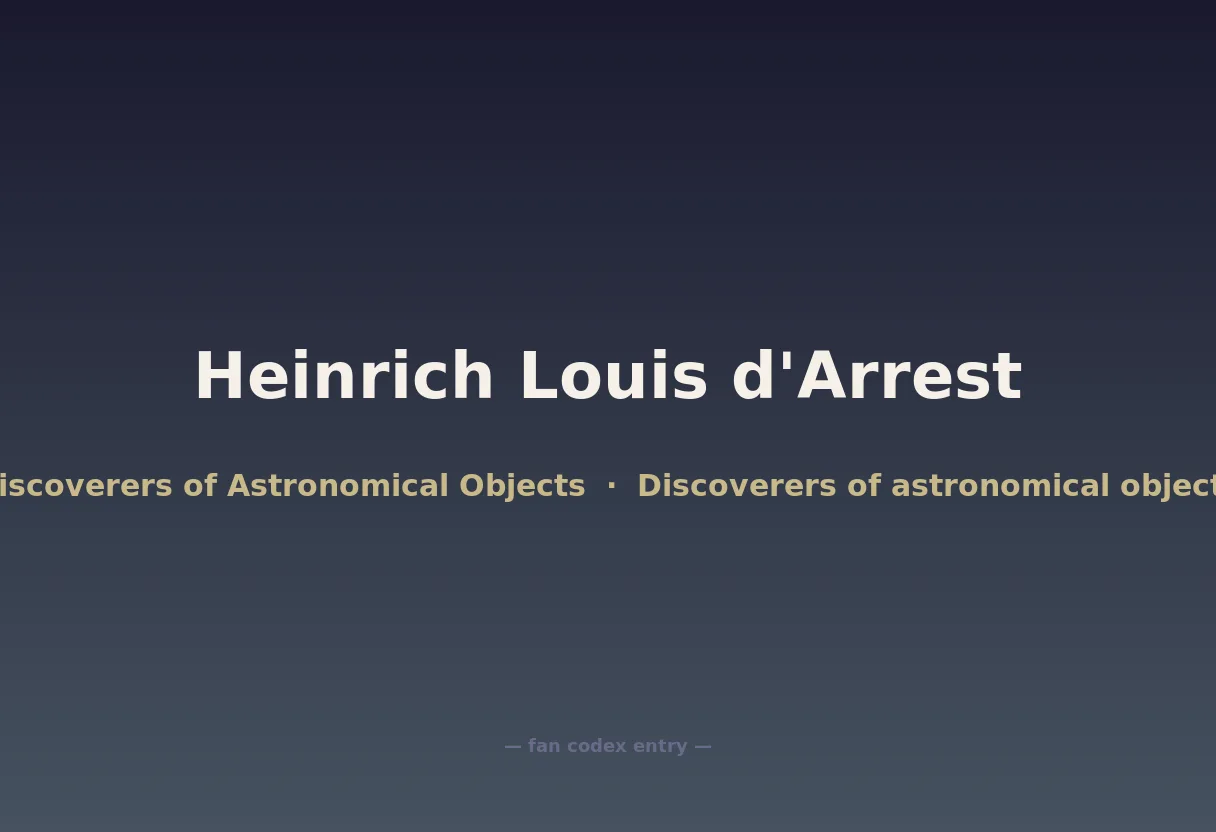 Heinrich Louis d'Arrest