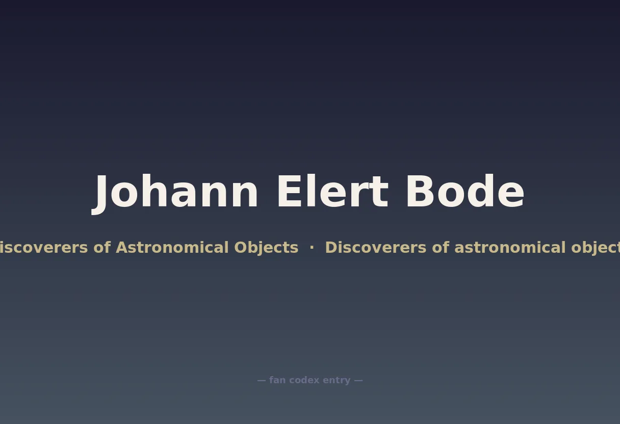 Johann Elert Bode